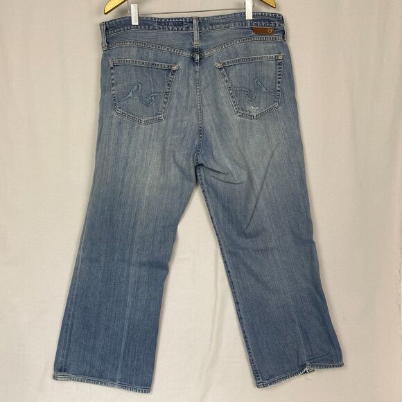 Adriano Goldshmied The Symbol Jeans Mens 40x28 Blue Button Fly Straight Relaxed - Picture 1 of 14